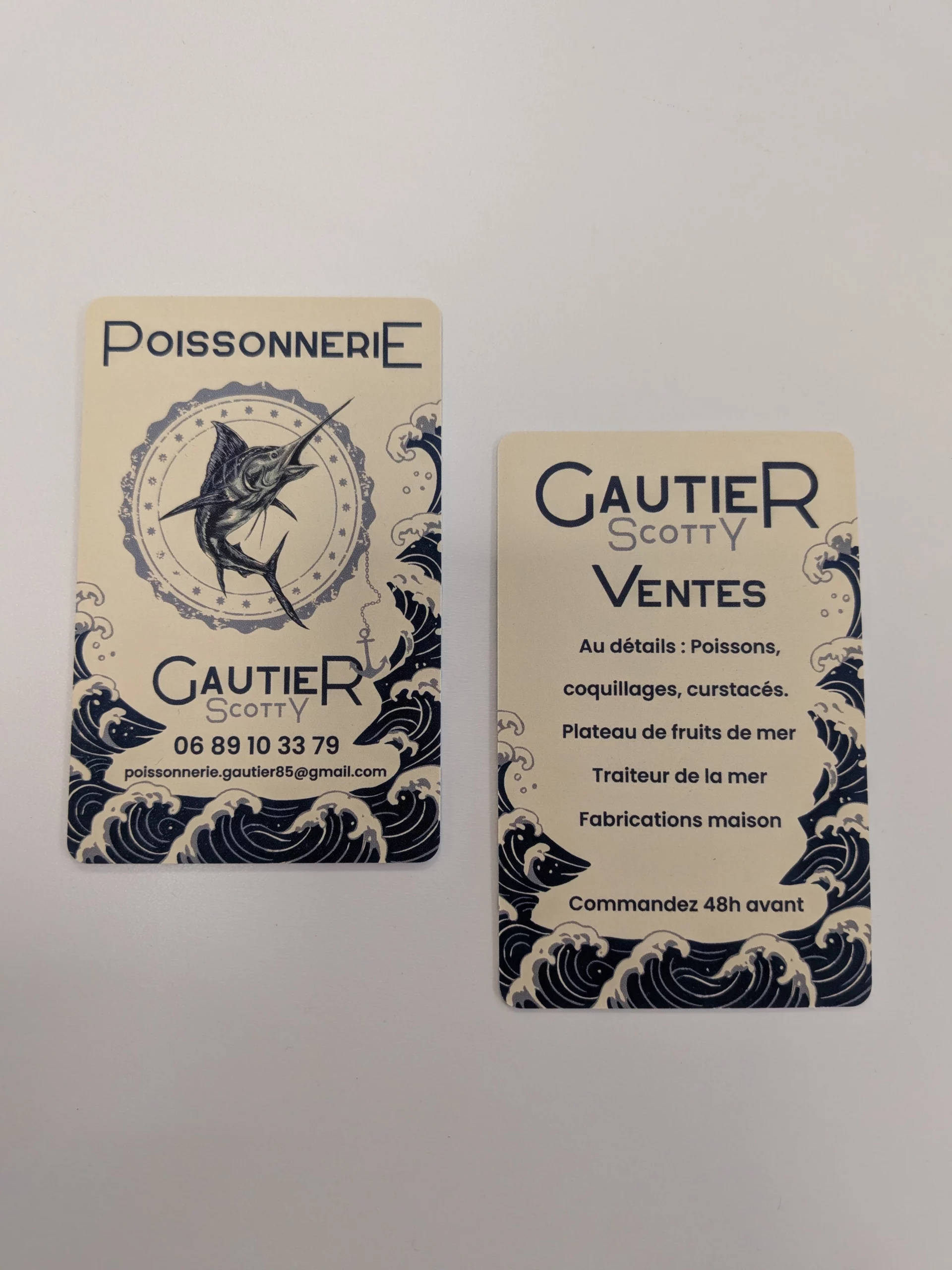 Cartes de visite Scotty Gautier