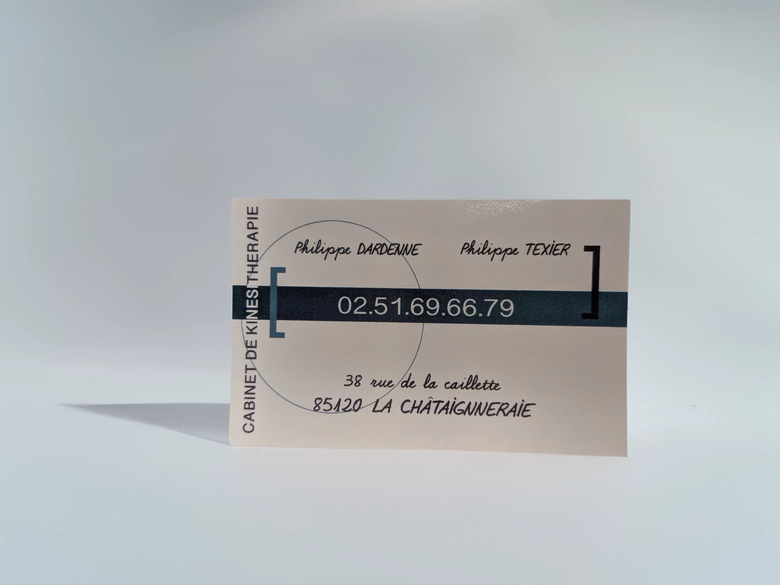Cartes de visites cabinet kinésithérapeute