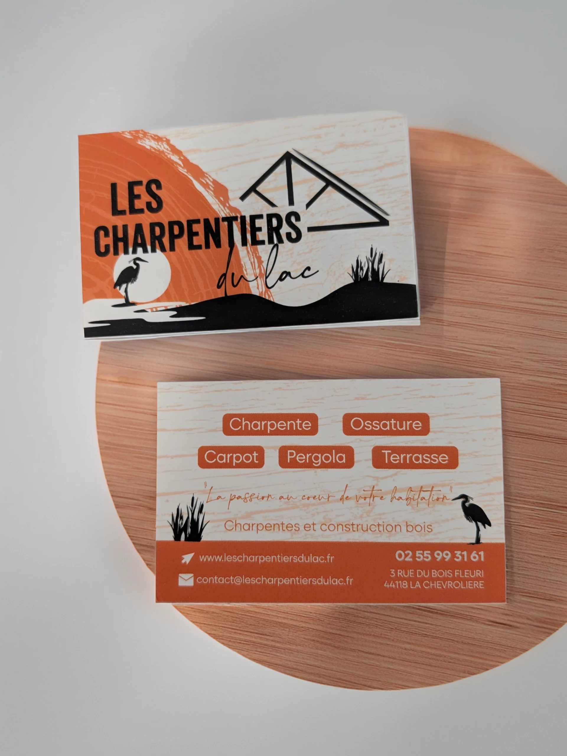 Cartes de visite les Charpentiers